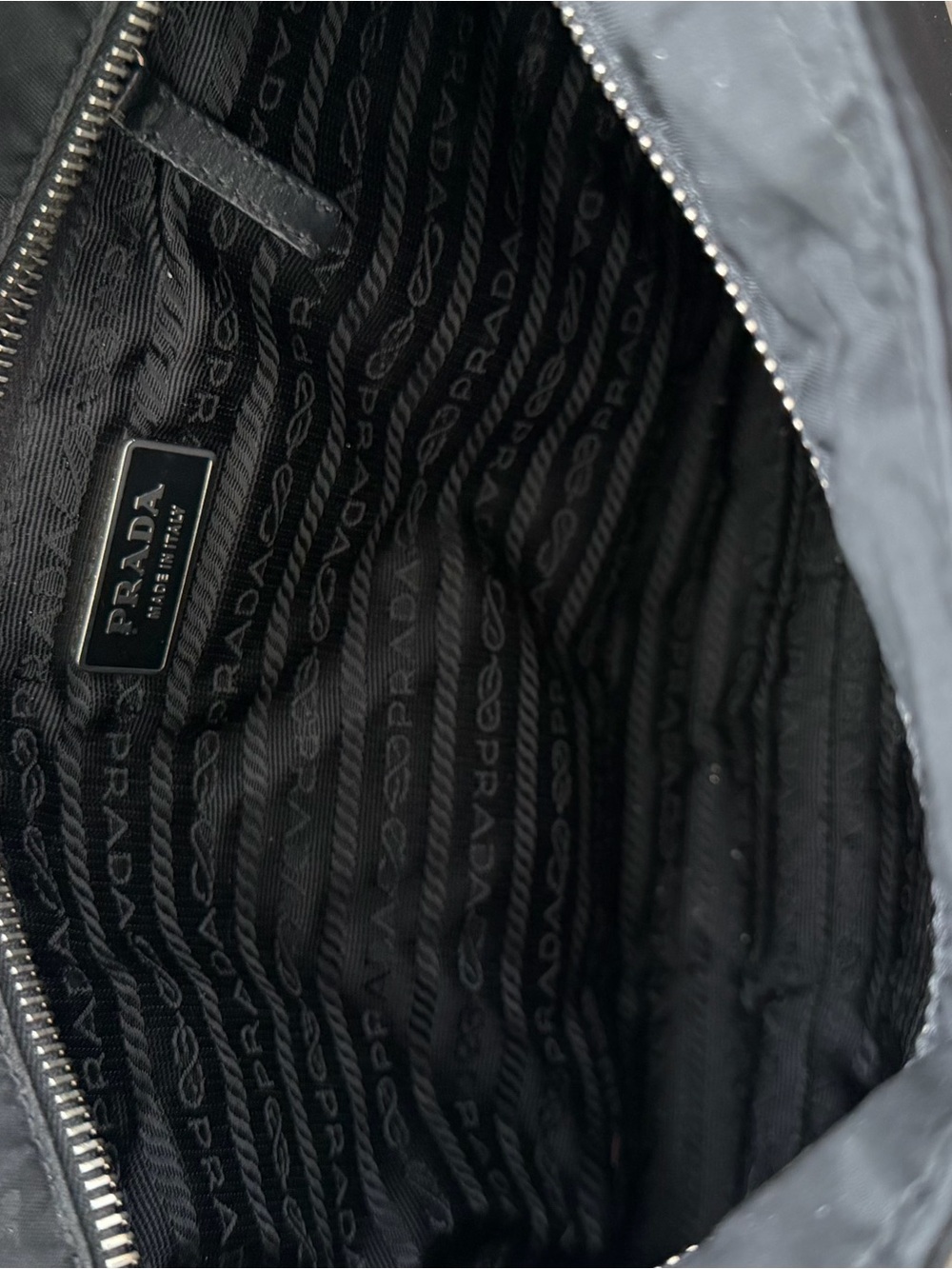 Prada Black Tessuto Nylon Shoulder Bag - Picture 6 of 6
